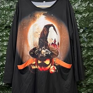 Halloween Witch Hat Graphic Dress
